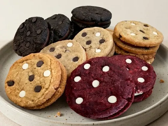 La misma foto de las cookies, mejorada con IA